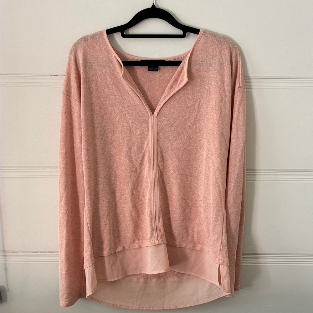 Sanctuary Soft Pink Sheer Blouse